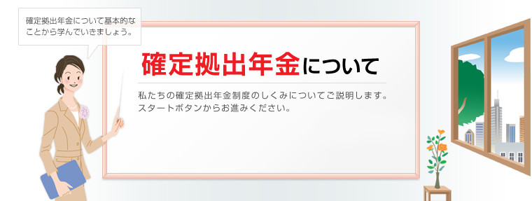 画像：確定拠出年金についての説明